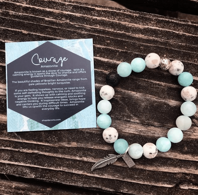 Courage & Grounding Diffuser Bracelet - 8mm Stones