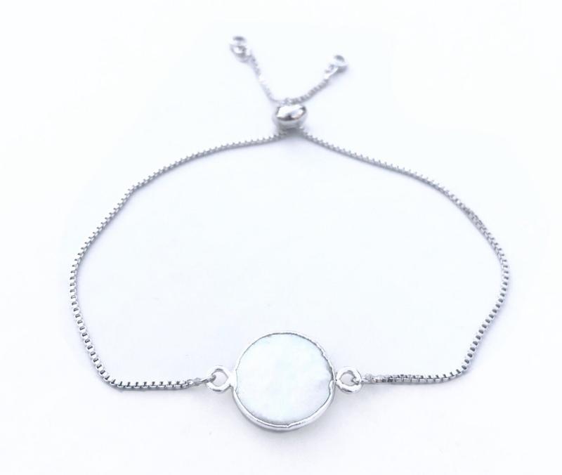 Mother of Pearl Silver Bracelet